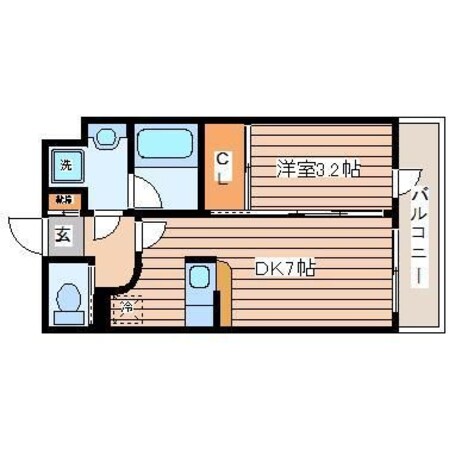 陸前原ノ町駅 徒歩3分 3階の物件間取画像